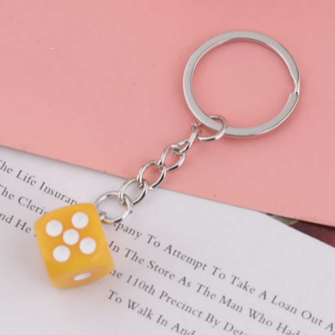 🎲🎲Handmade Dice Keychain