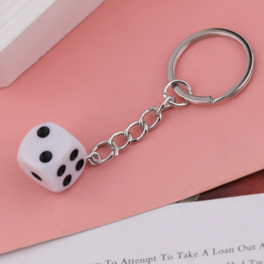 🎲🎲Handmade Dice Keychain