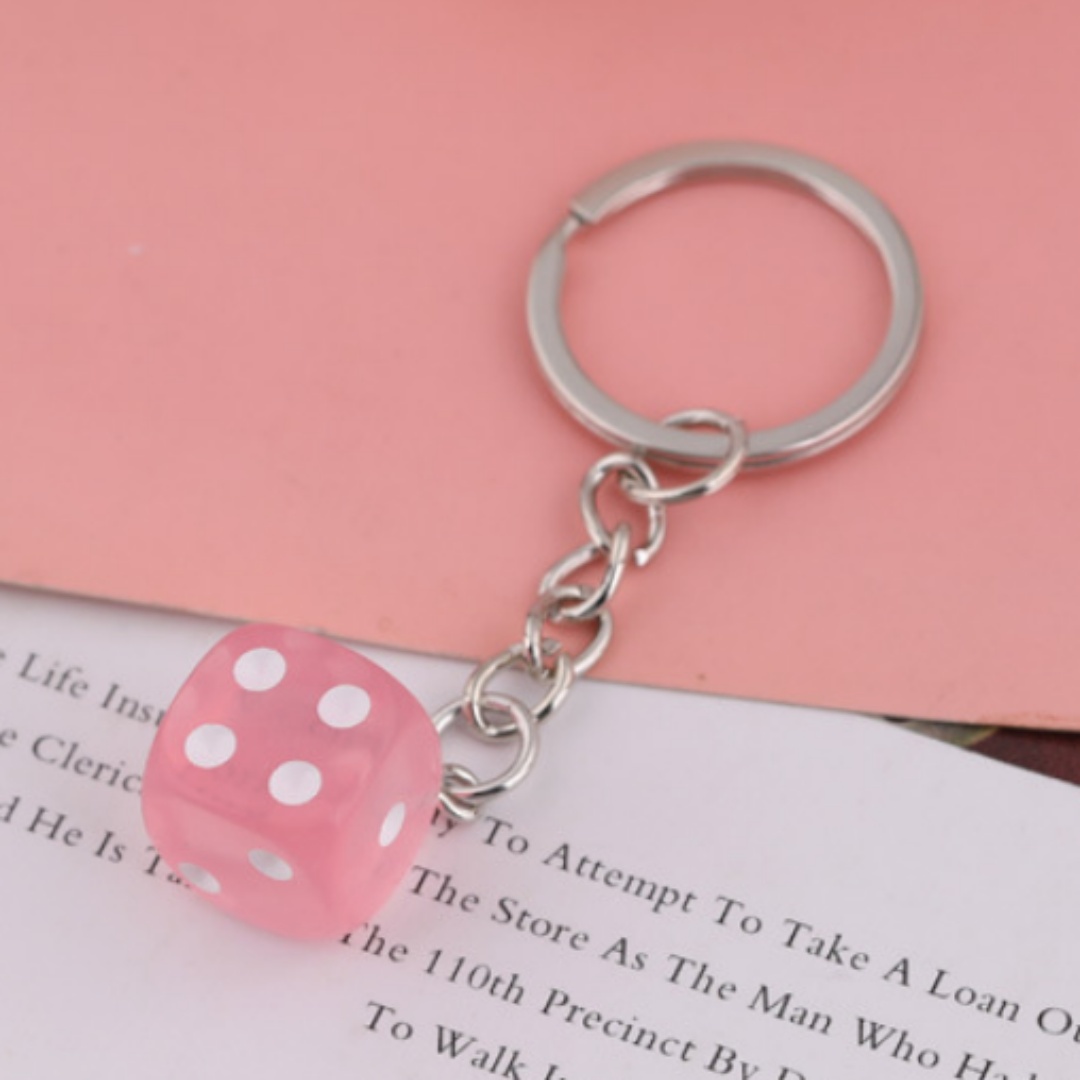 🎲🎲Handmade Dice Keychain