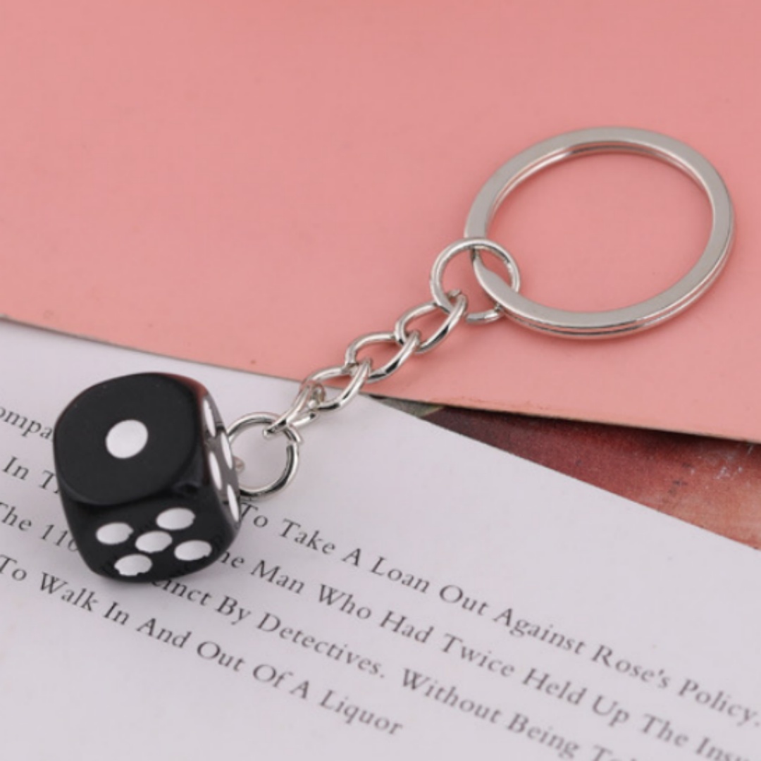 🎲🎲Handmade Dice Keychain