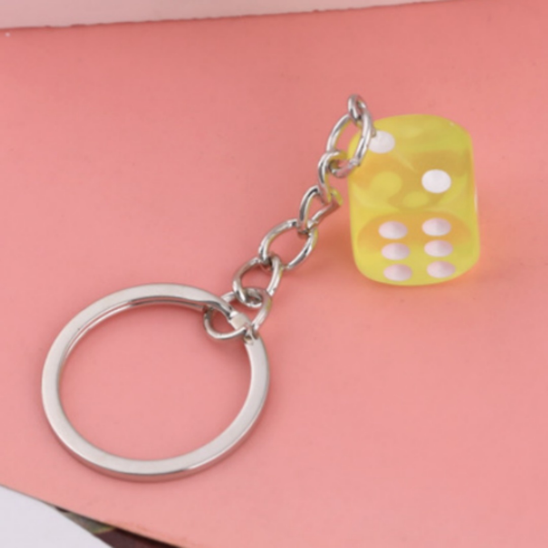 🎲🎲Handmade Dice Keychain