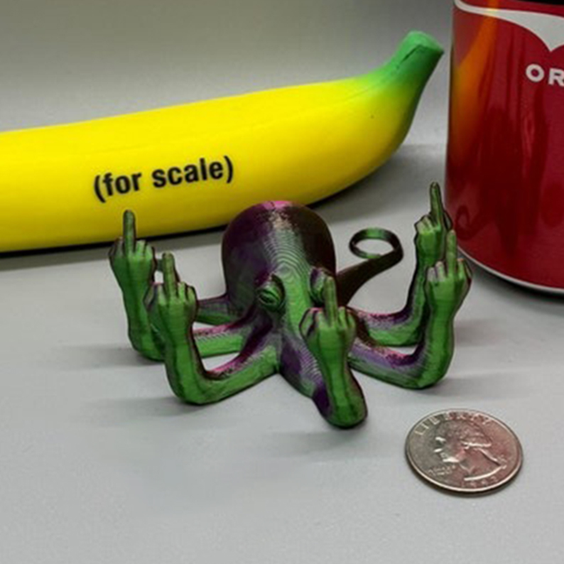 Middle Finger Octopus, Desk Companion