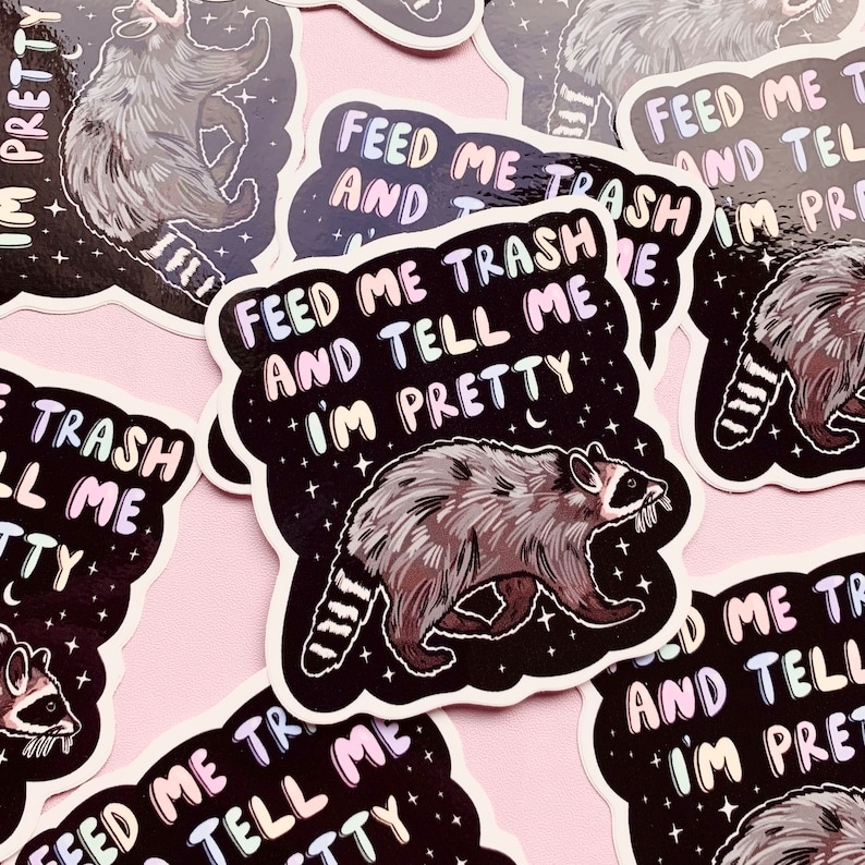 🦝🗑️Funny Raccoon Sticker