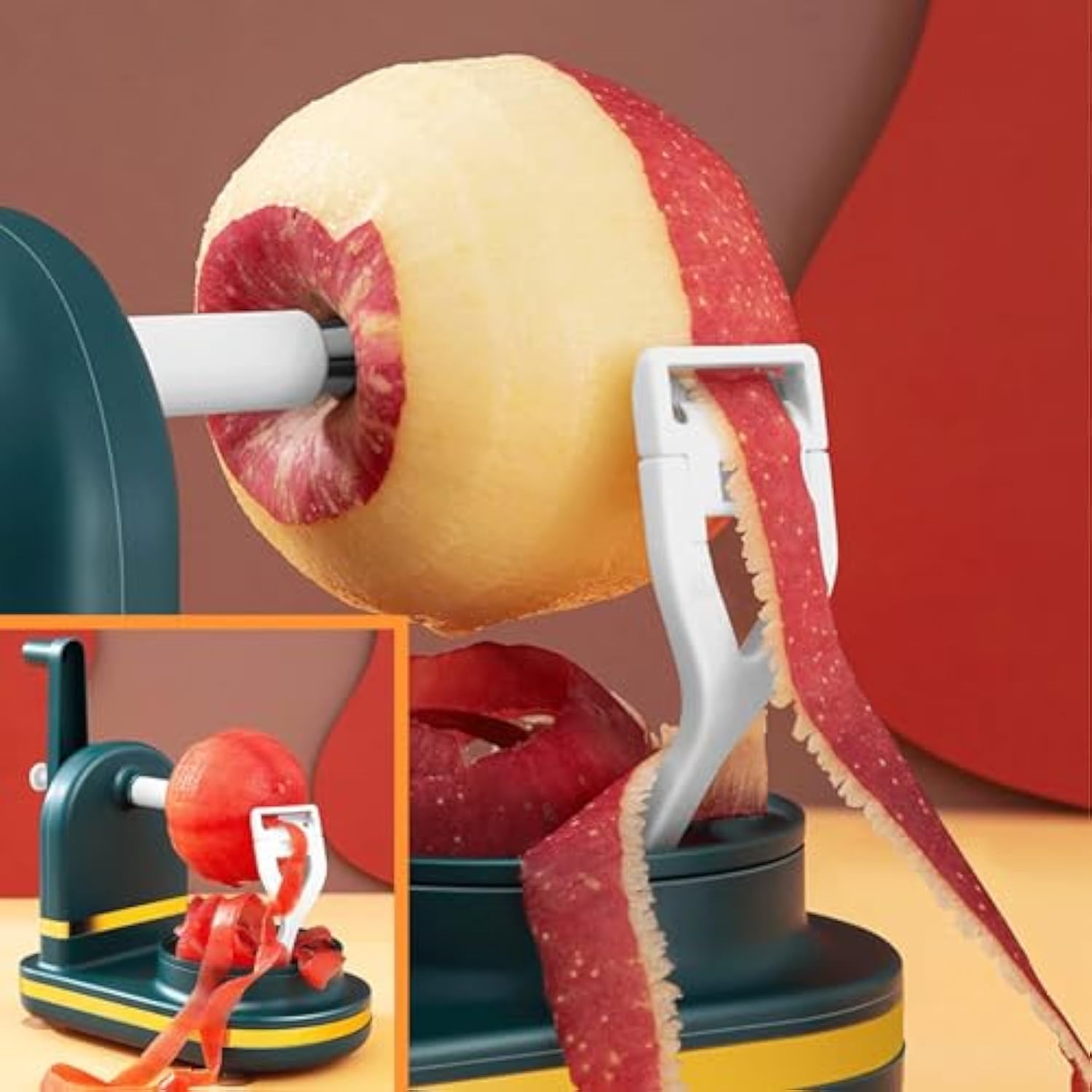 Hand-cranked peeling machine