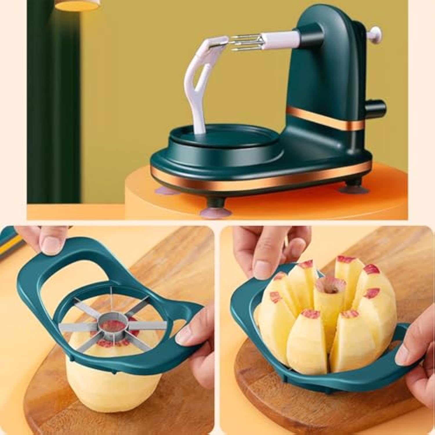 Hand-cranked peeling machine