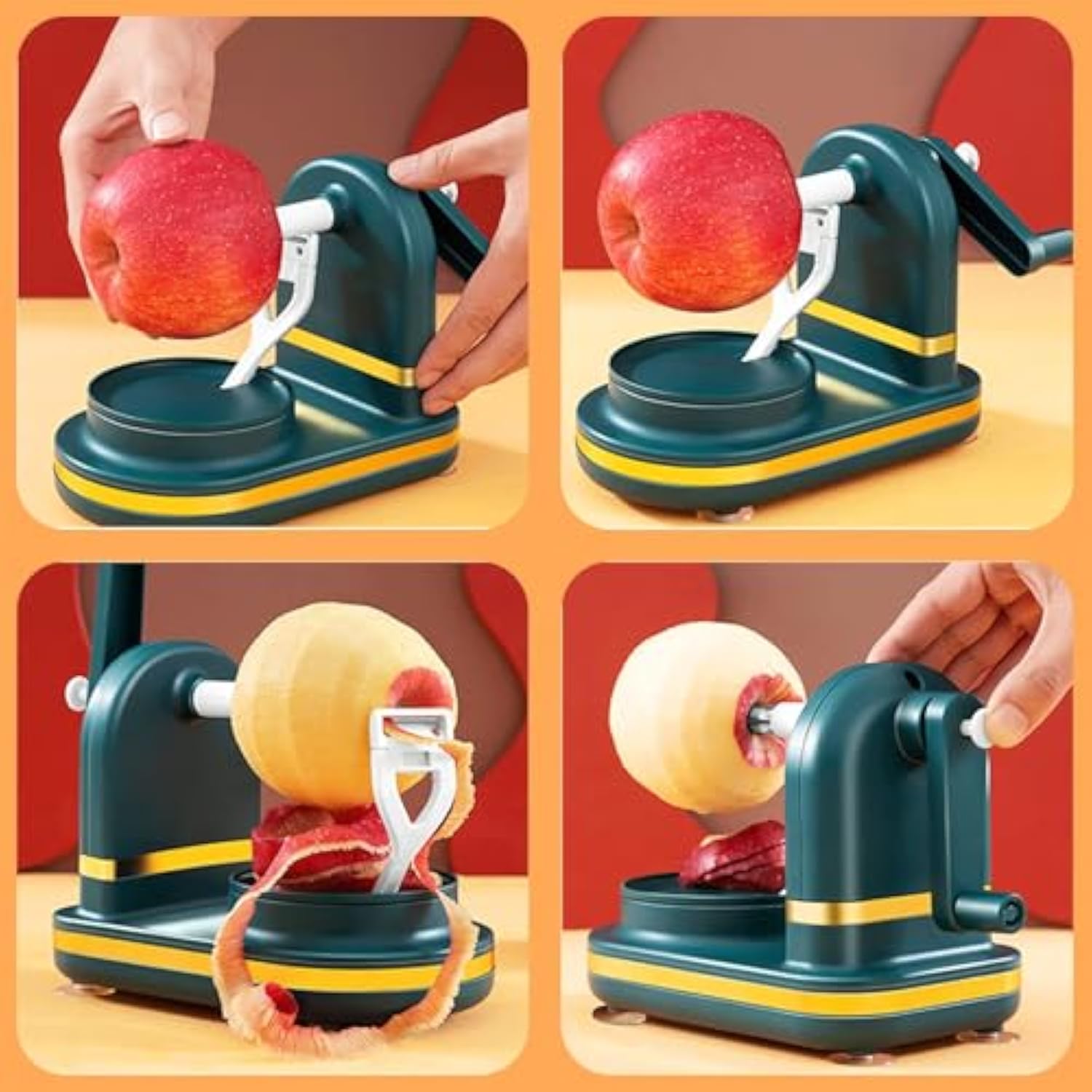 Hand-cranked peeling machine