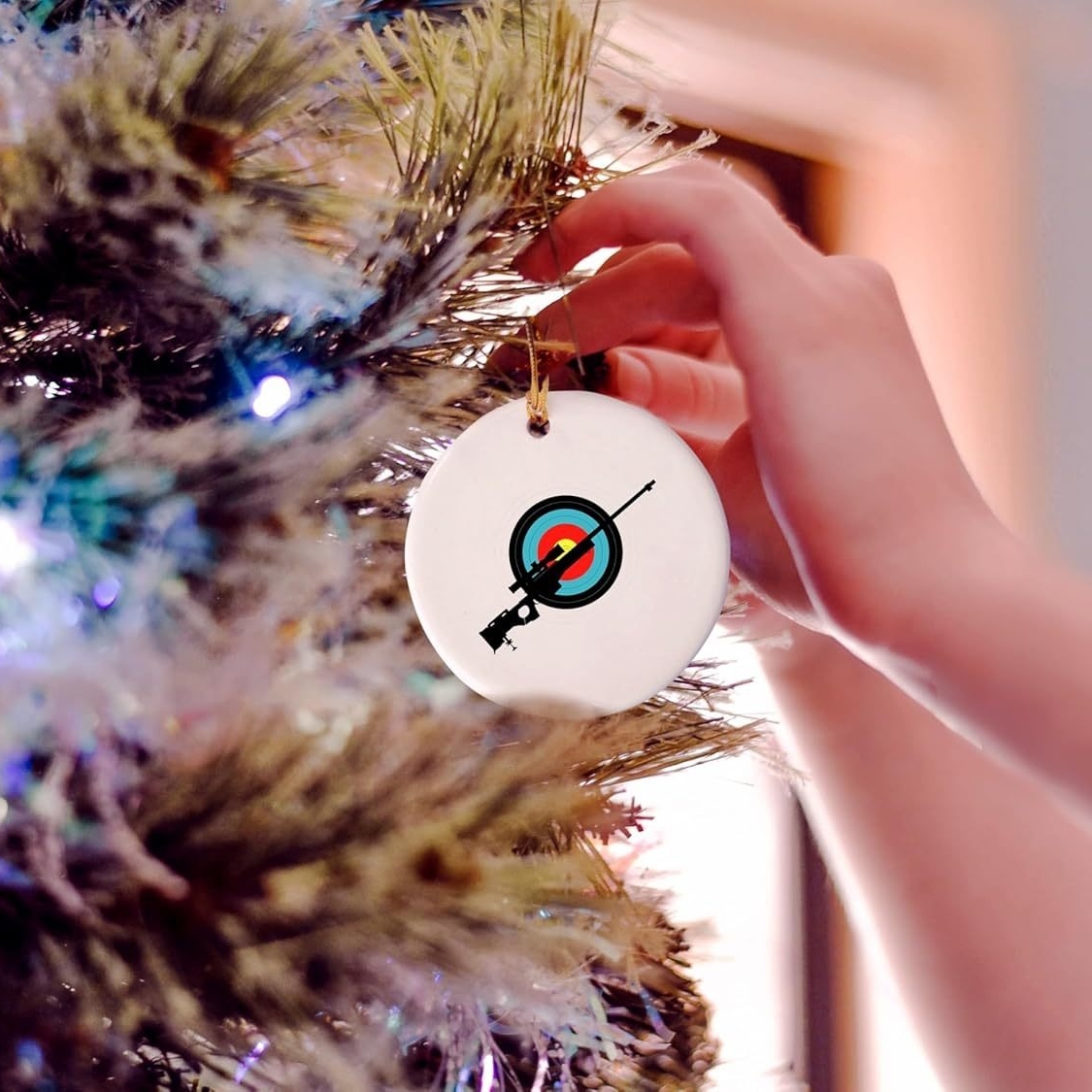 Target Shooting Ornament