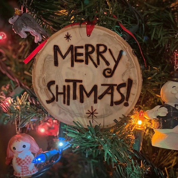 Rude Swear Word Christmas Ornament