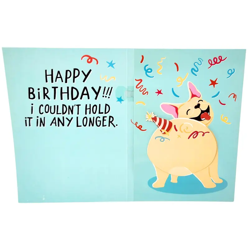 Farting Dog Birthday Card for Men