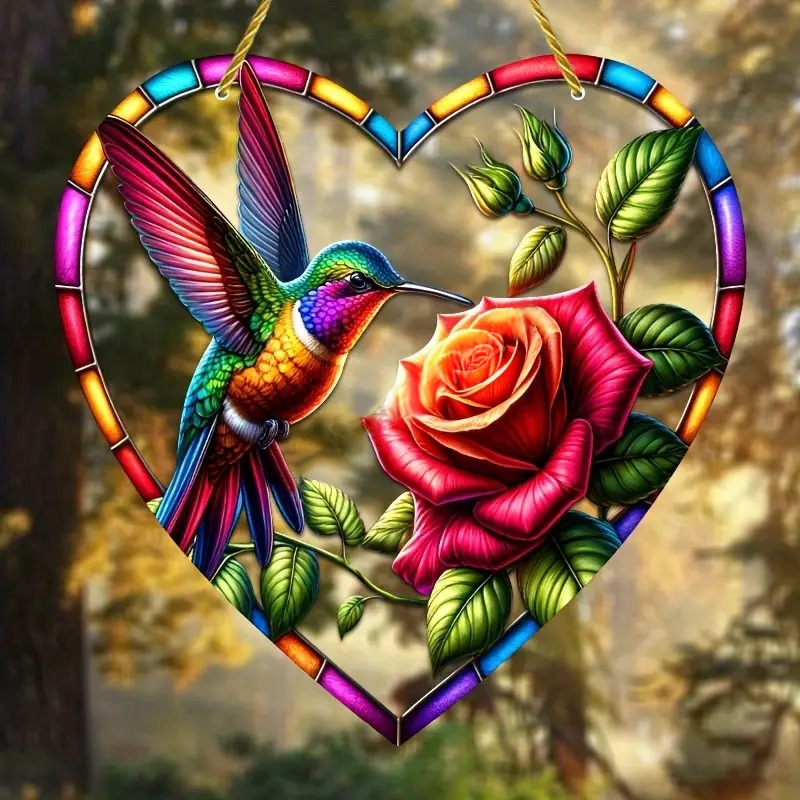 ❤️Wrapped in Love Tree of Life Suncatcher Heart Charm Gift