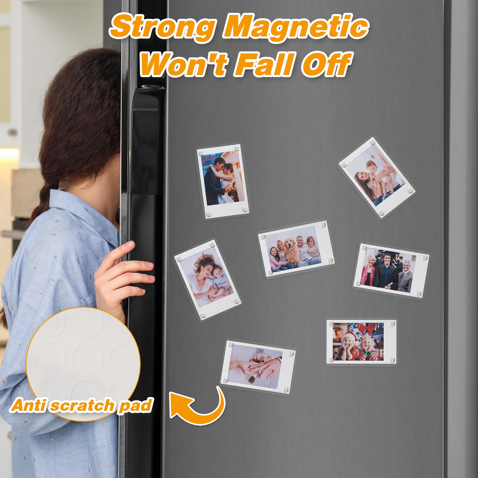 Acrylic Fridge Magnetic Frame, Acrylic Photo Picture Frames