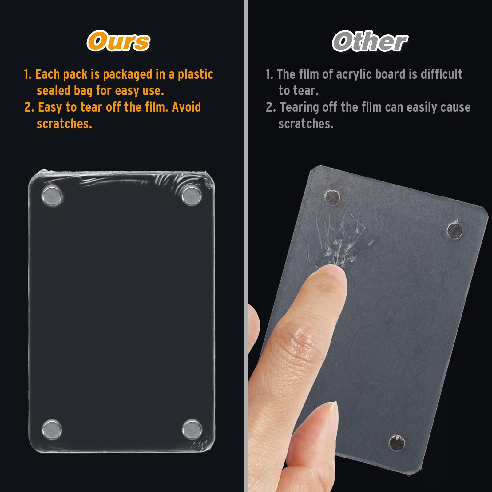 Acrylic Fridge Magnetic Frame, Acrylic Photo Picture Frames