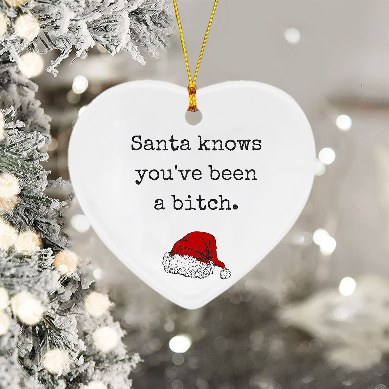 🌲Christmas Funny Heart Shaped Ornament