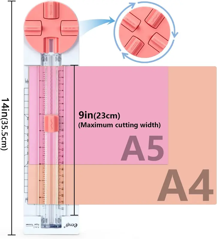 4-in-1 Paper Trimmer Multi-Function Scrapbooking Tool