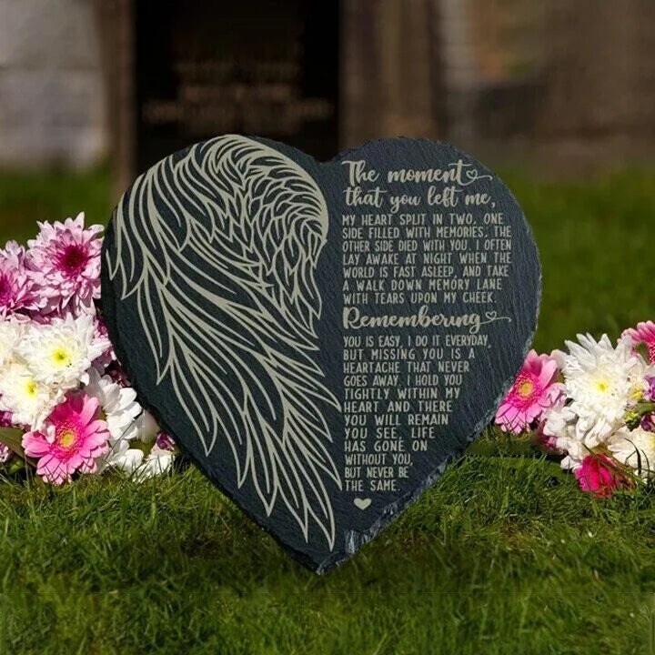 Heart Shape Memorial Rock Ornament