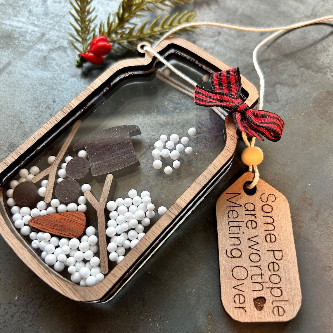 Snowman Shaker Ornament