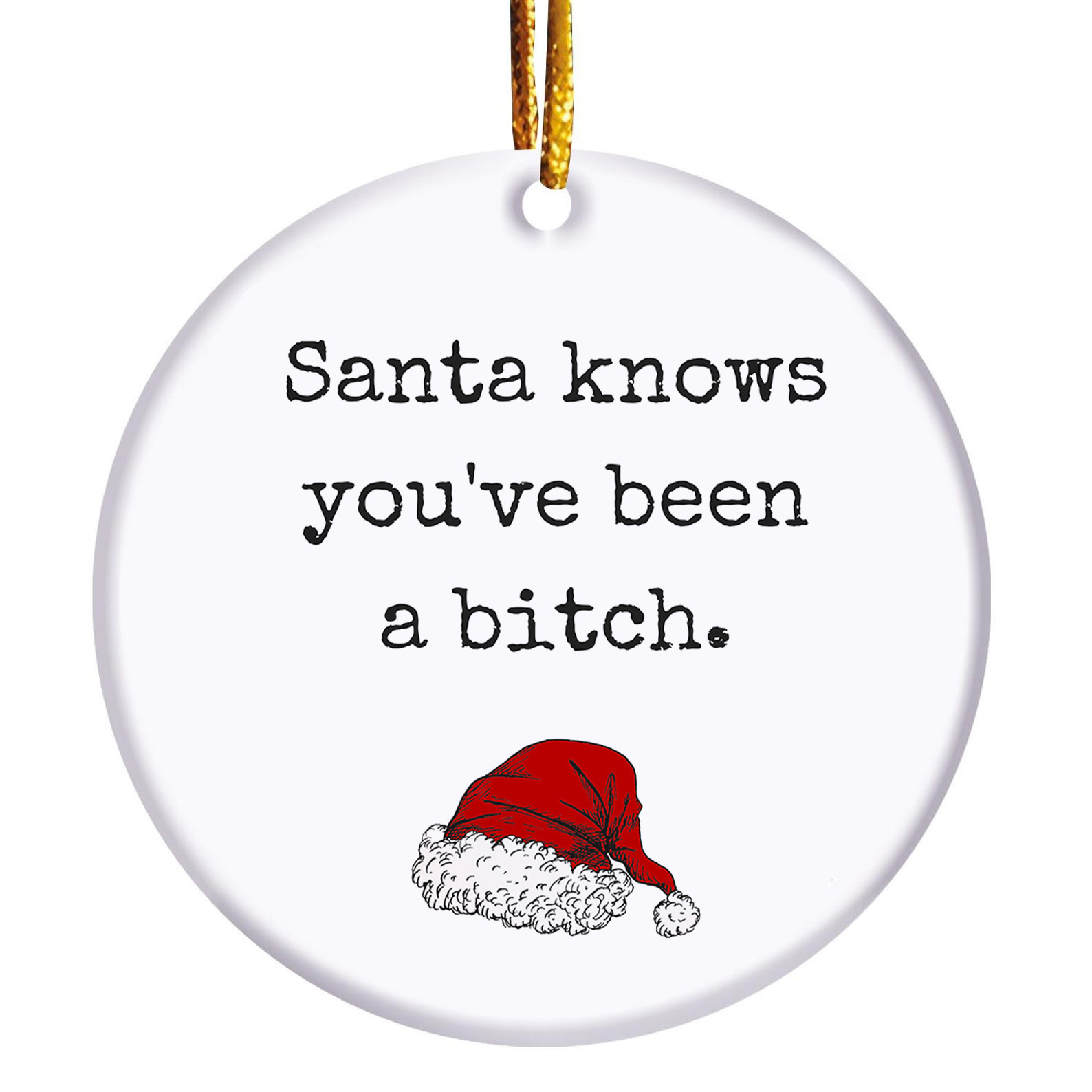🌲Christmas Funny Round Ornament