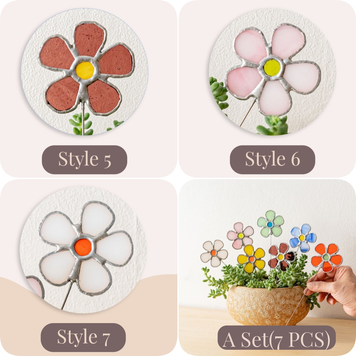 🌼Flower Shaped Pot Decor