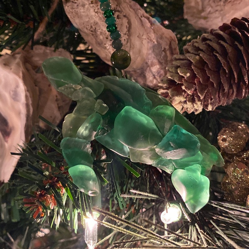 Sea Glass Christmas Ornament