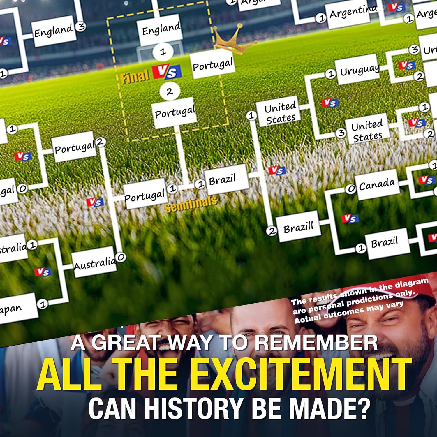 2026 Soccer The World Cup Schedule Poster & Final Round 48-team Collection Showcase, 2-in-1 Functional Poster