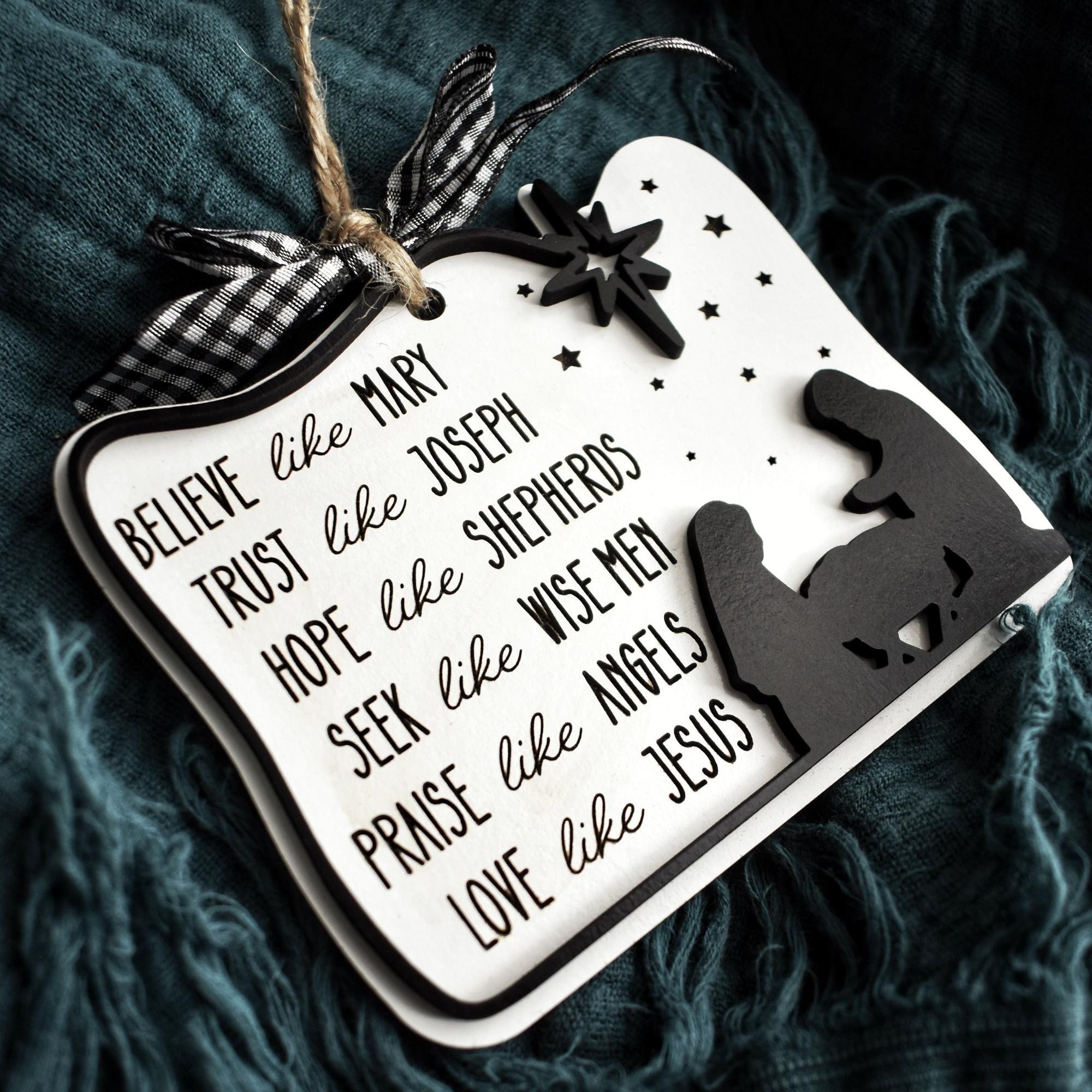 ✝️Christian Manger Scene Christmas Ornament