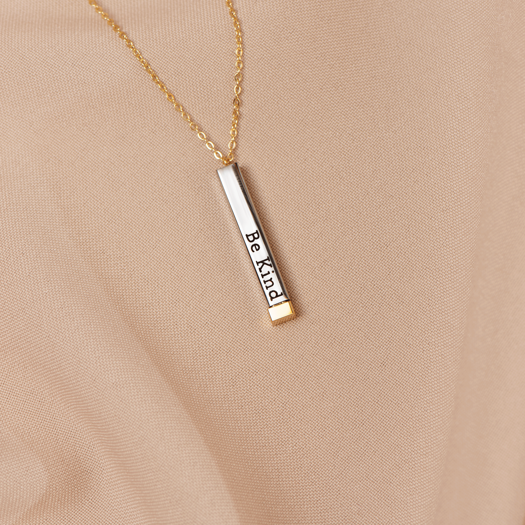 Be Kind Of A Bi♡ch - Hidden Message Necklace