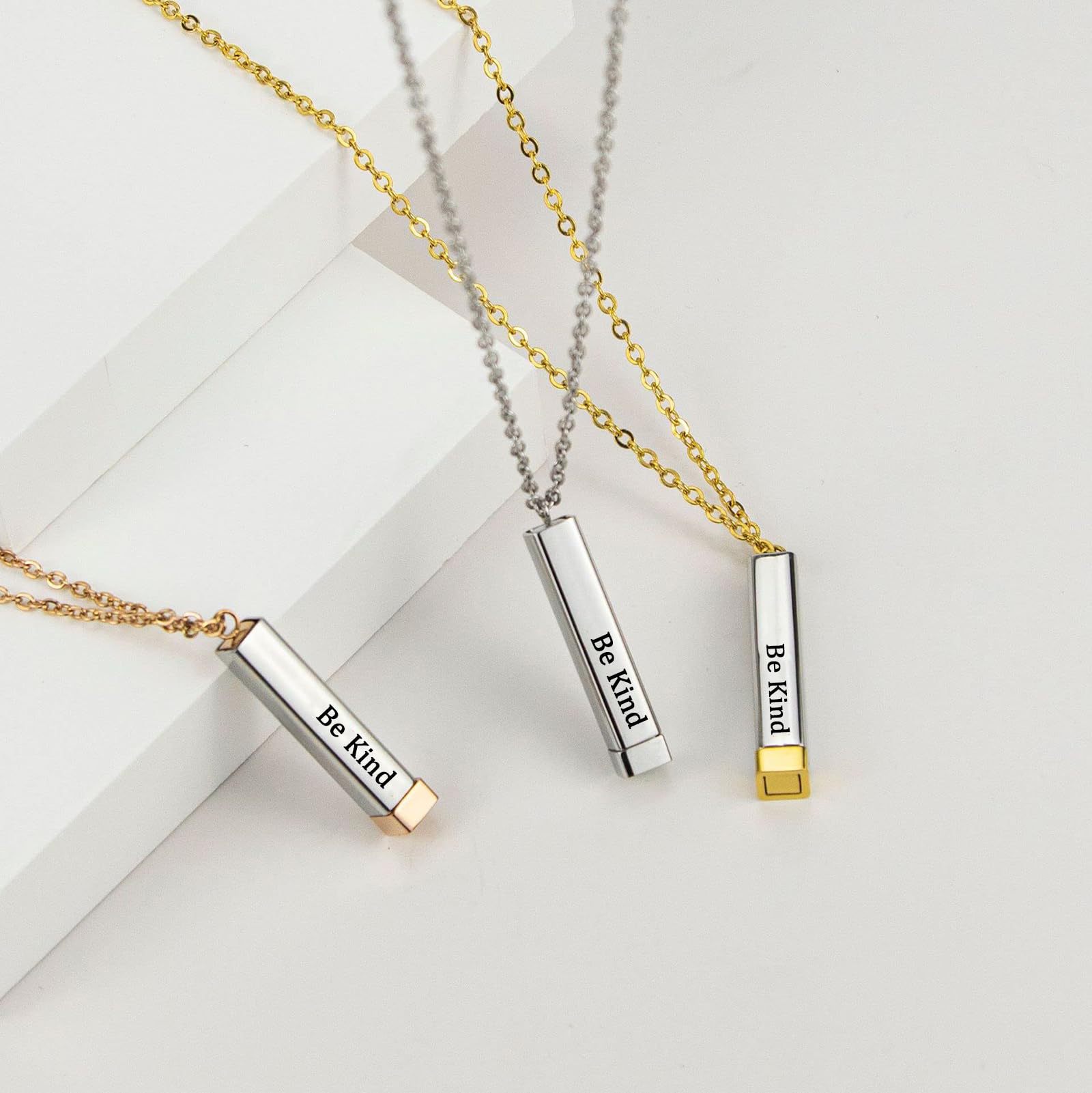 Be Kind Of A Bi♡ch - Hidden Message Necklace
