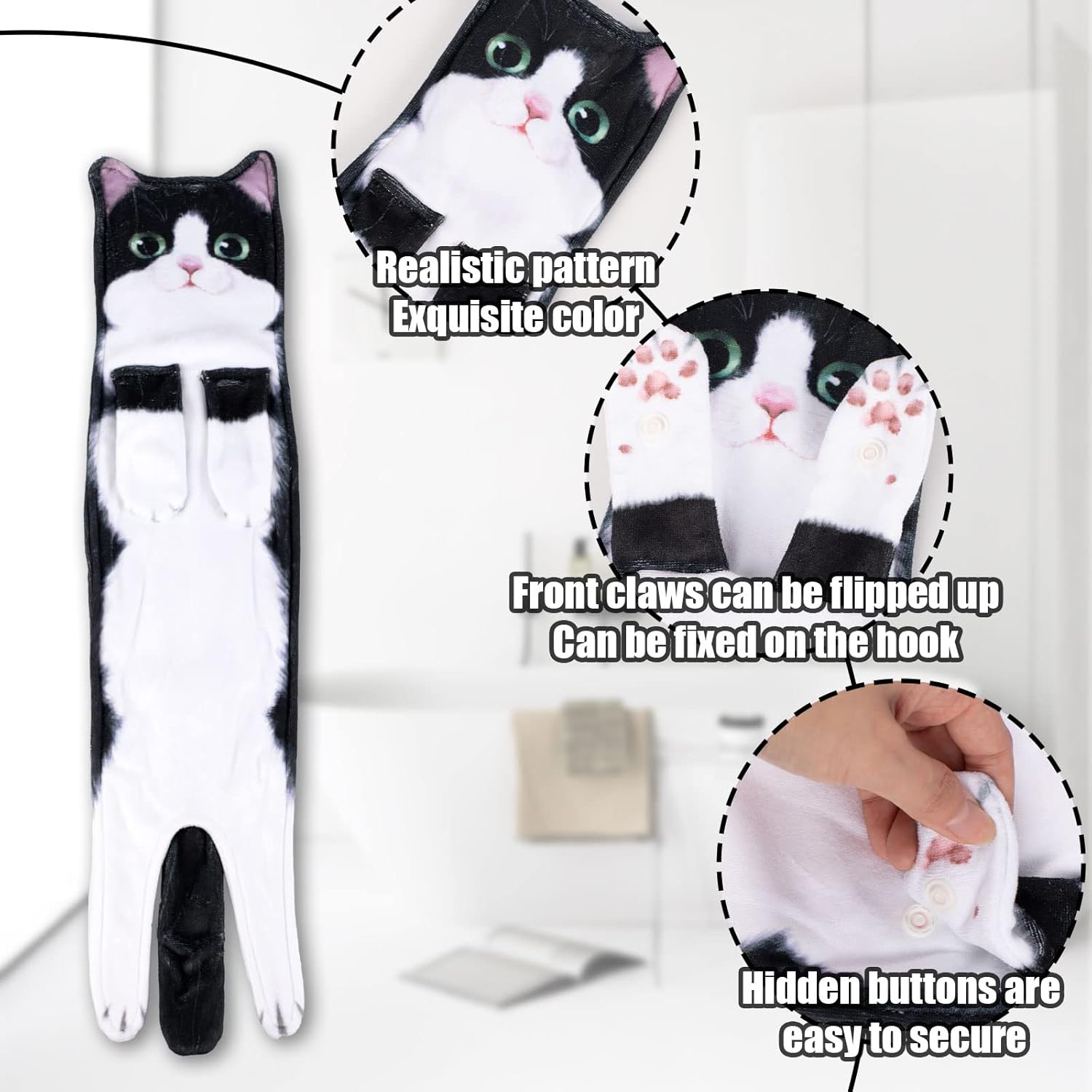 Cute Cat Absorbent Towel
