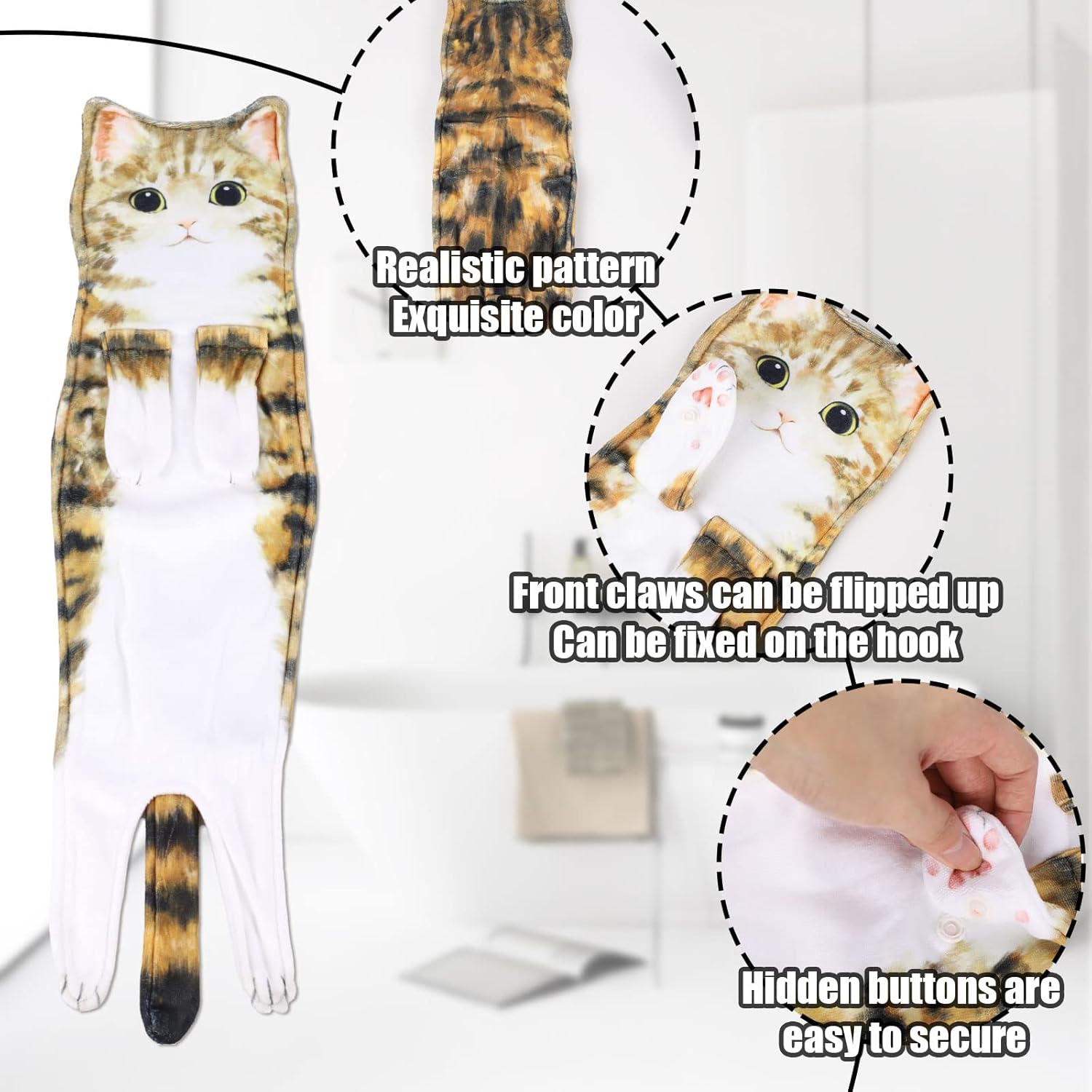 Cute Cat Absorbent Towel