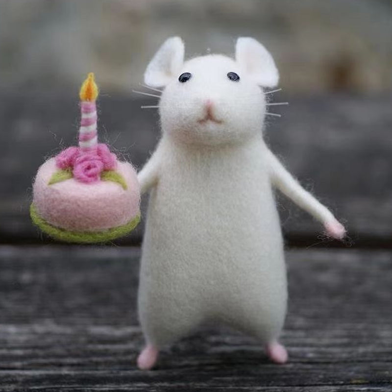 Handmade Cute Felt Mice Ornament