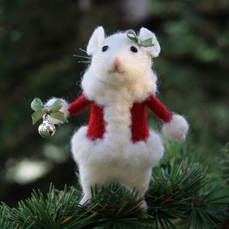 Handmade Cute Felt Mice Ornament