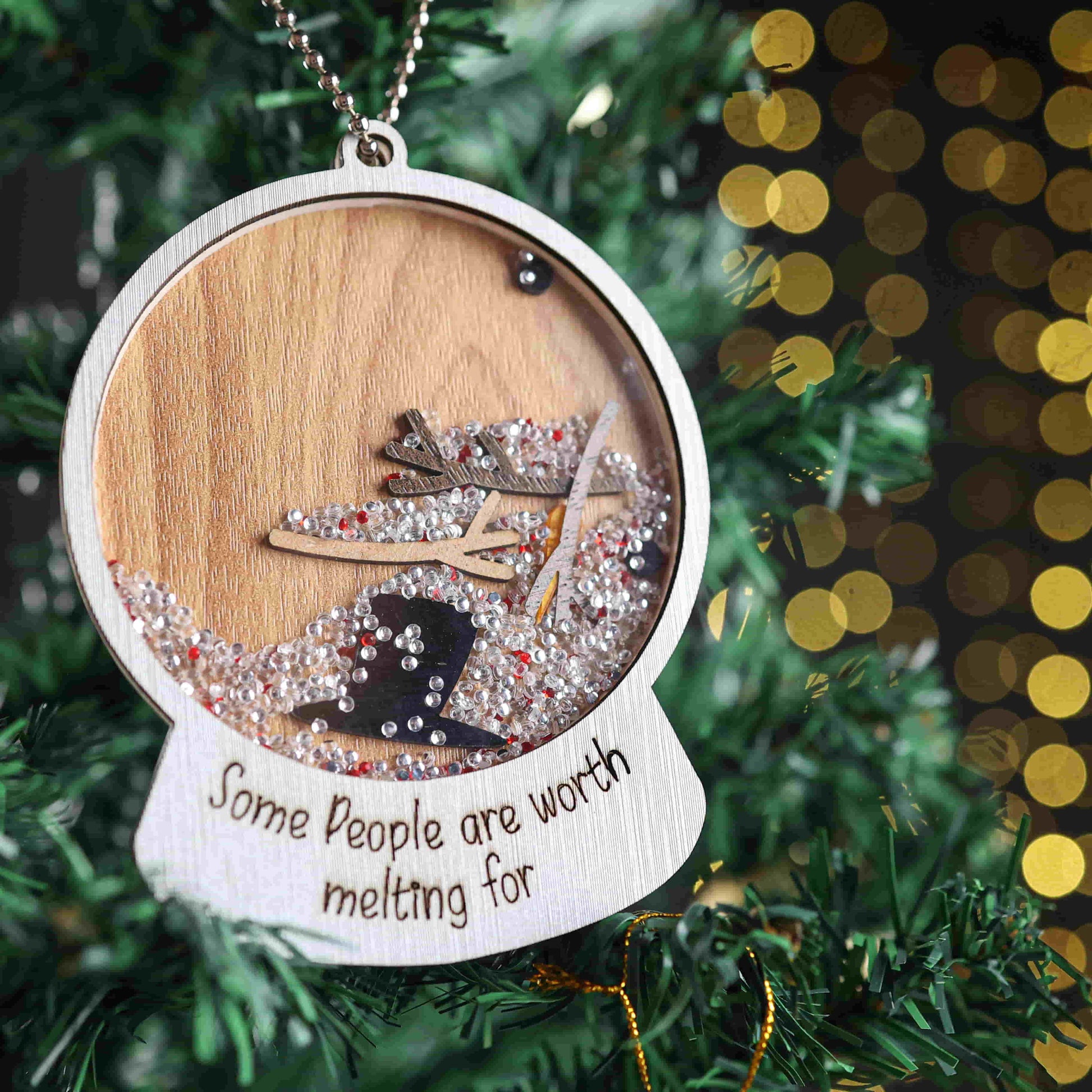 Snowman Shaker Ornament