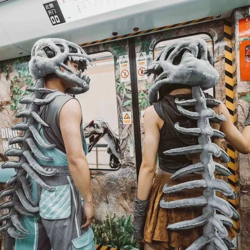 🎃Halloween Dinosaur Skeleton Costume🦖