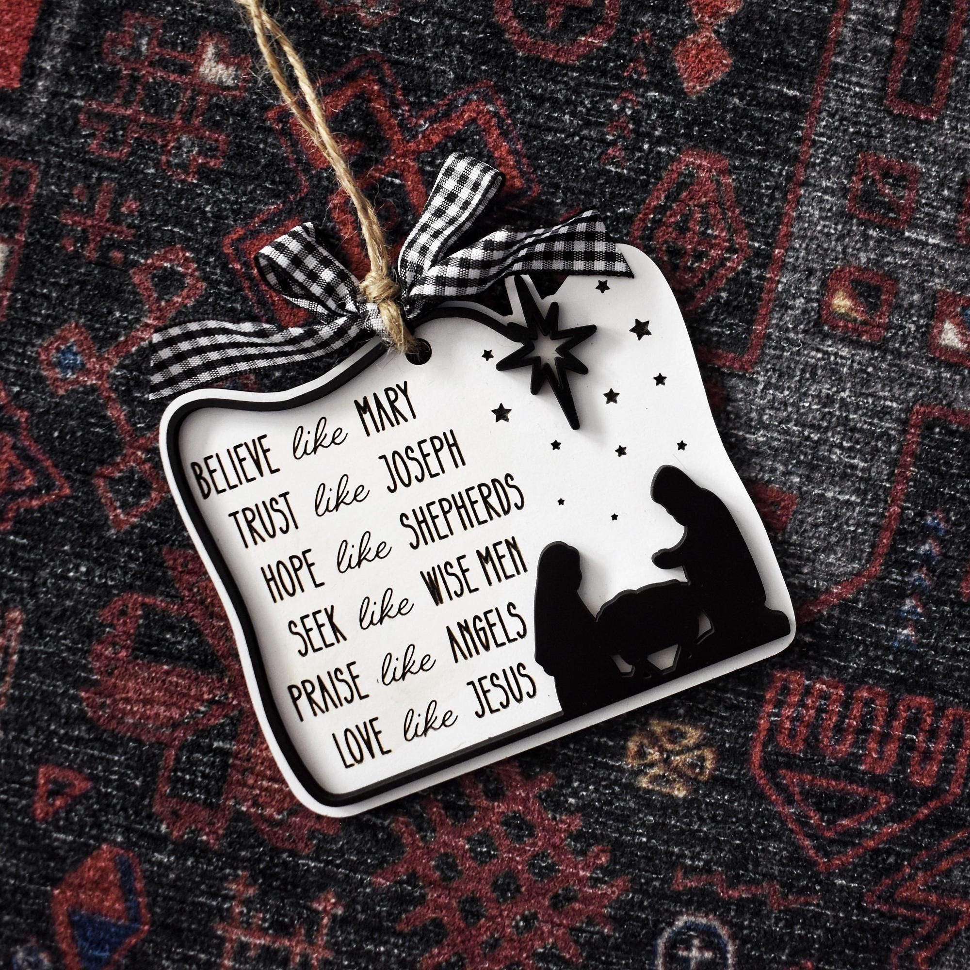 ✝️Christian Manger Scene Christmas Ornament