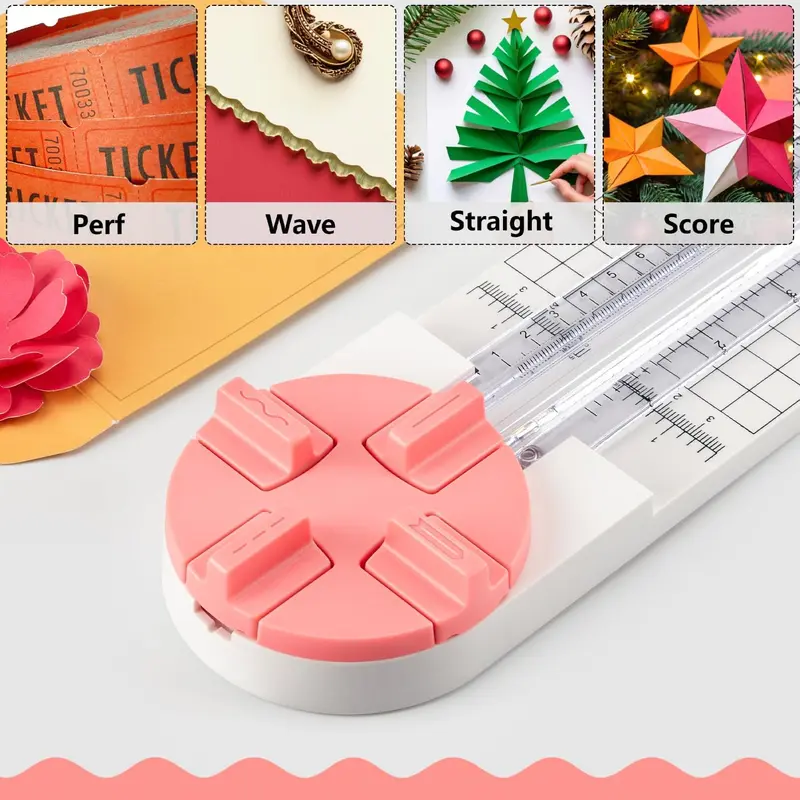 4-in-1 Paper Trimmer Multi-Function Scrapbooking Tool