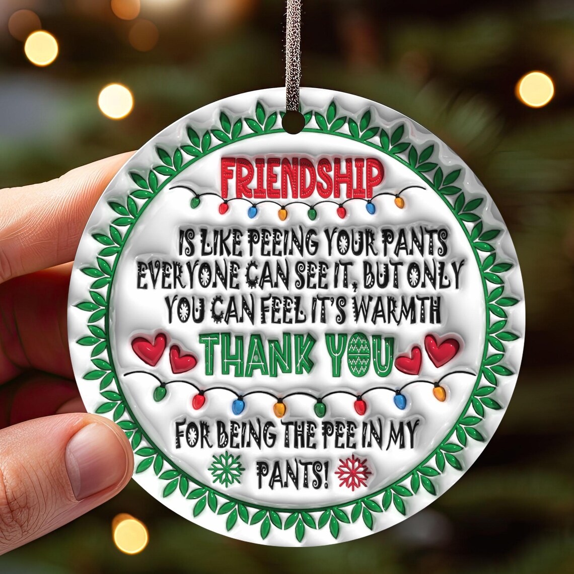 🎁Friendship Ornament- We Are More Than Friend