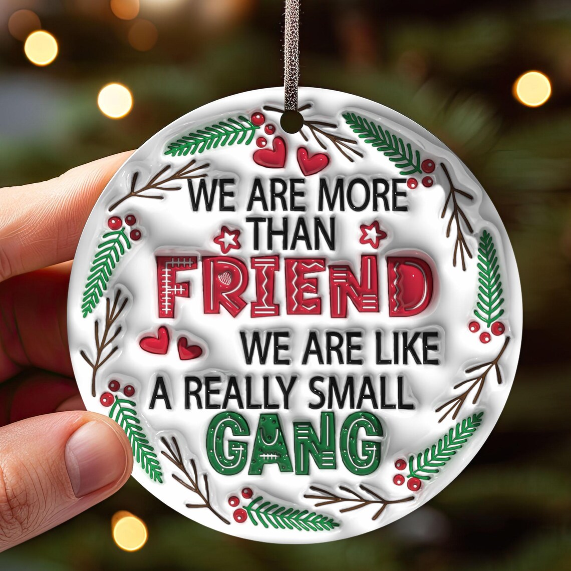 🎁Friendship Ornament- We Are More Than Friend