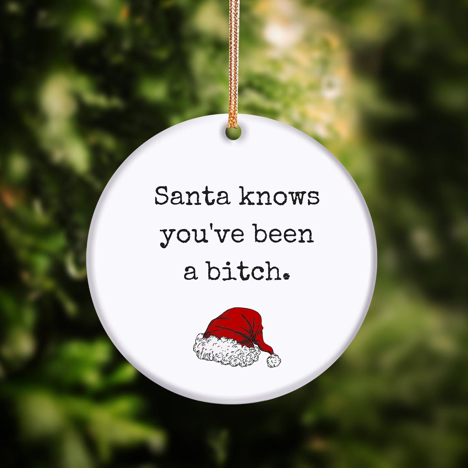 🌲Christmas Funny Round Ornament