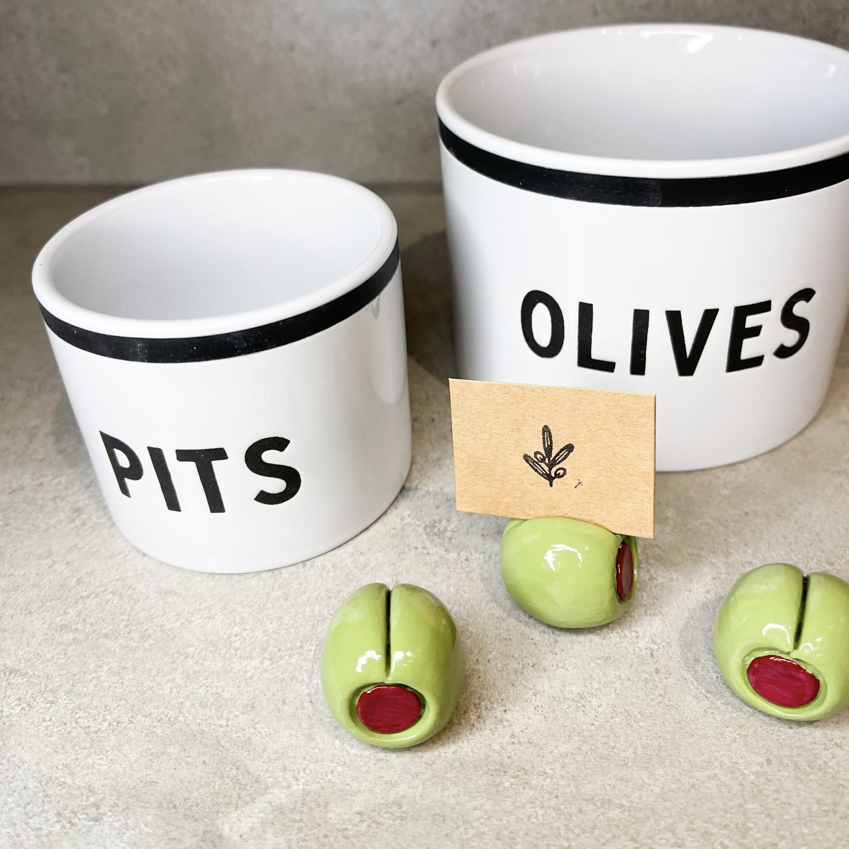 Olive Place Card Holder