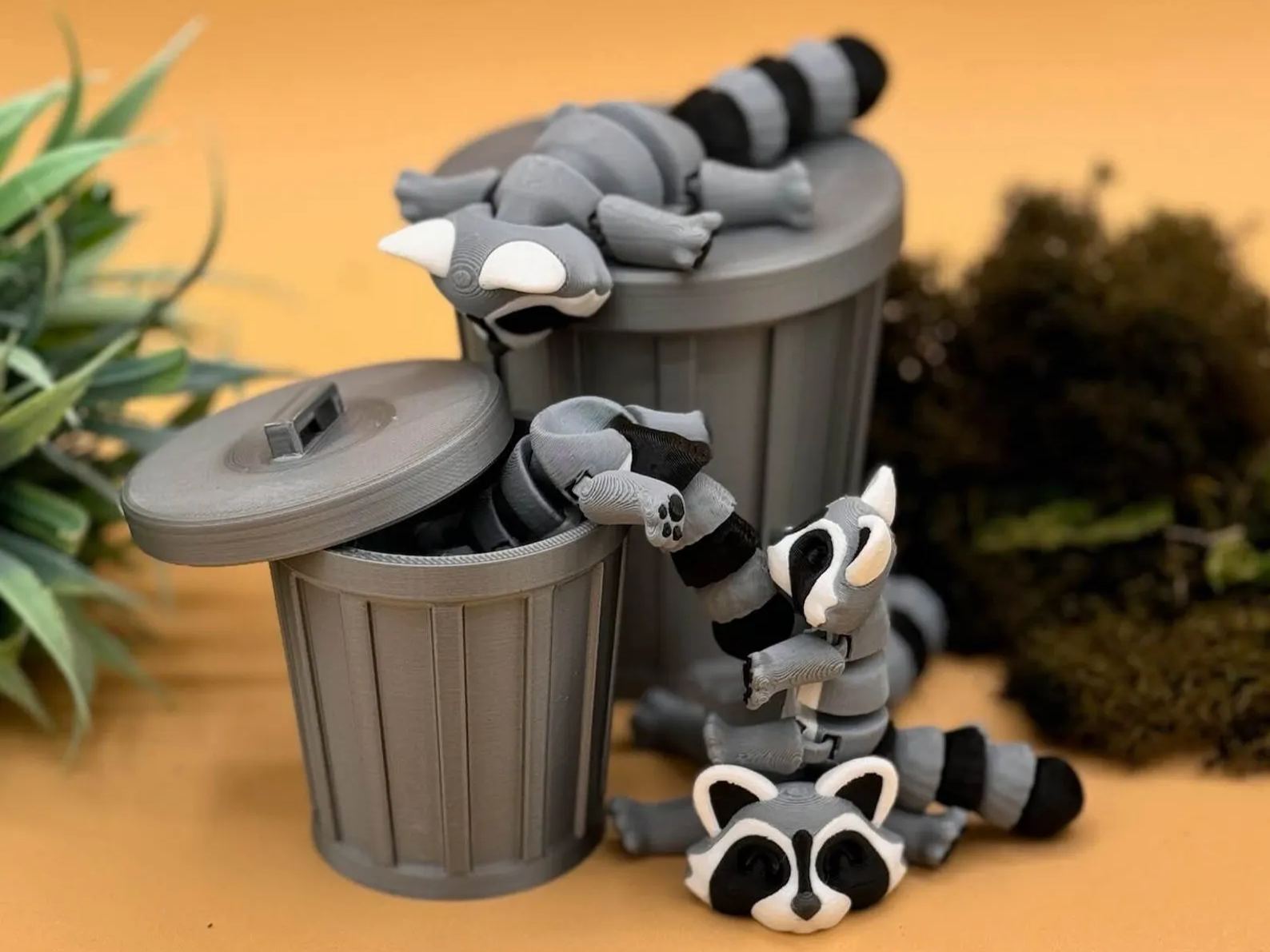 🦝3D Printed Raccoon Fidget