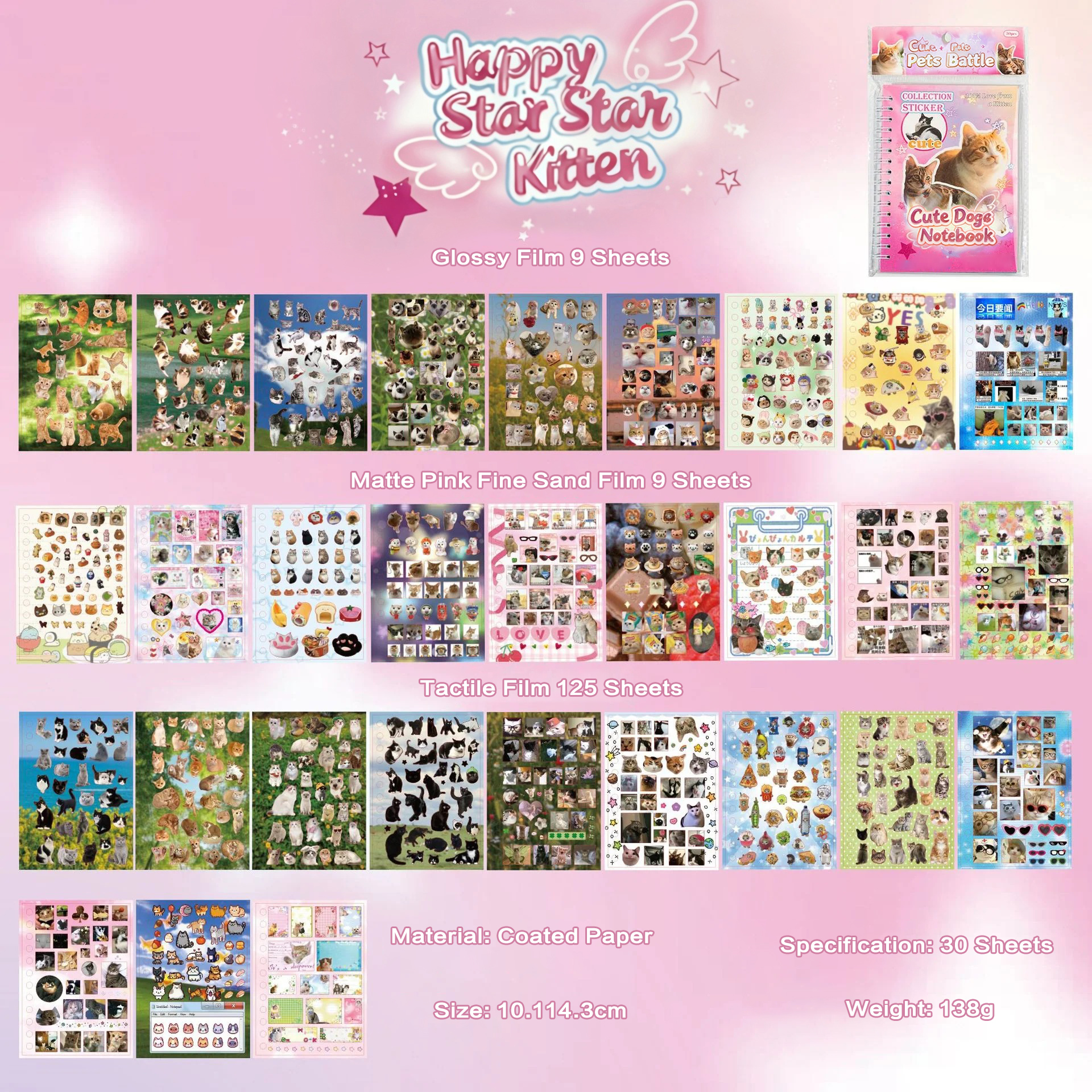 Fluffy Diary Sticker Book