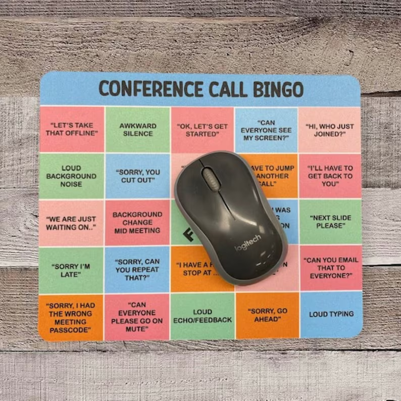 Conference Call Bingo Mouse Pad