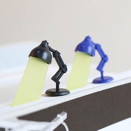 Cute Handmade Lamp Bookmark