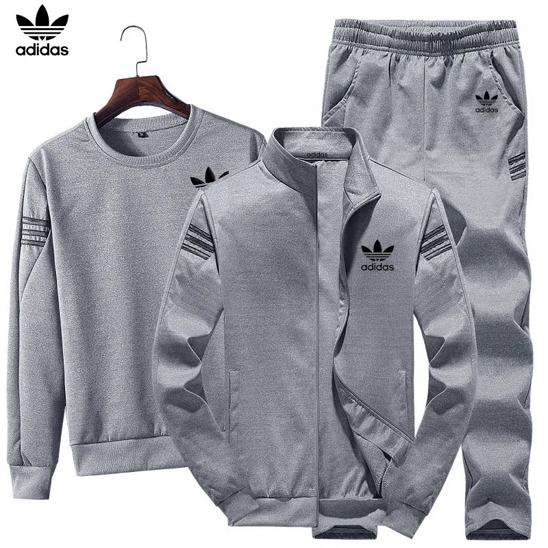MEN'S THREE-PIECE SPORTS SET (JACKET + TRACKSUIT + PANTS)