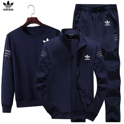 MEN'S THREE-PIECE SPORTS SET (JACKET + TRACKSUIT + PANTS)