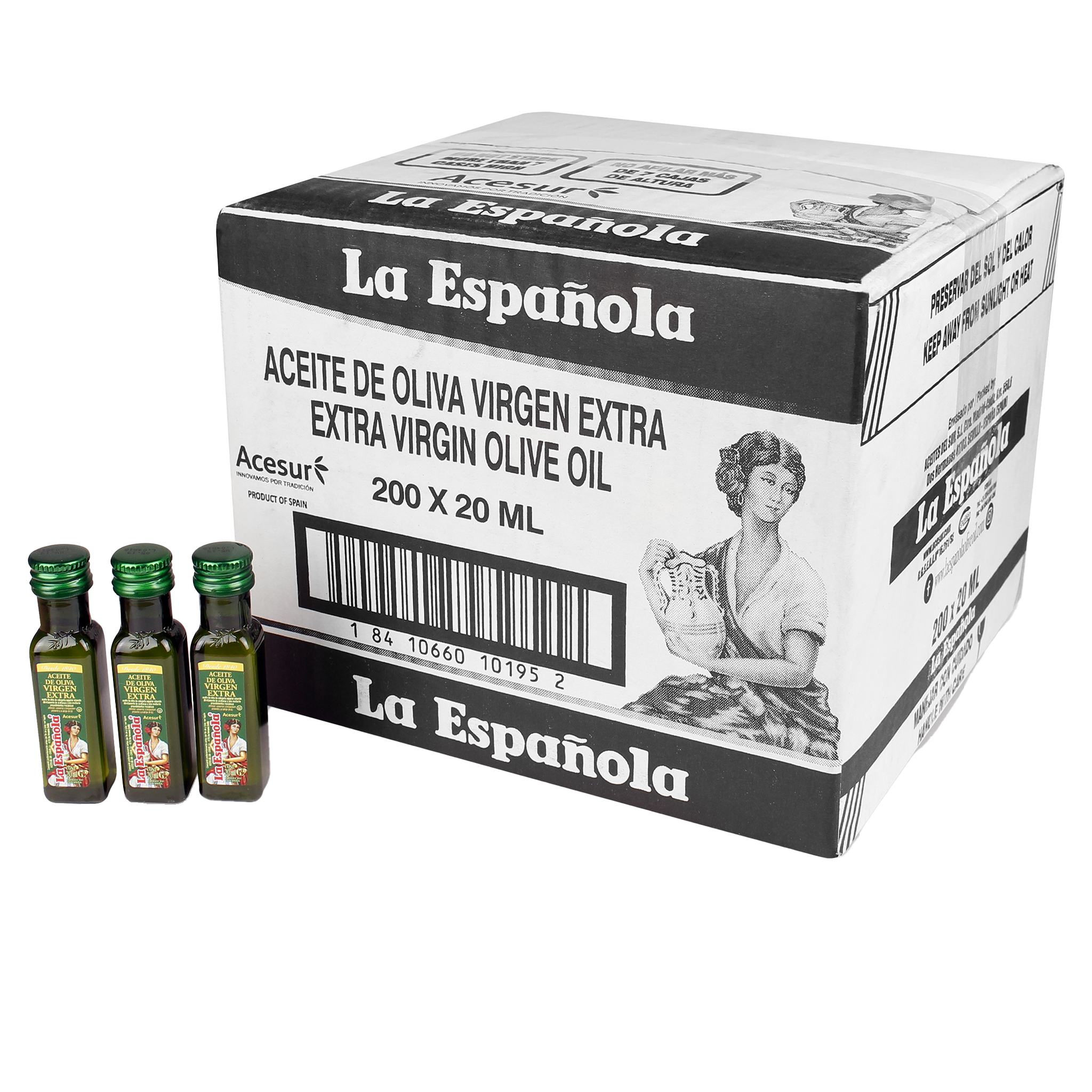 Aceite de Oliva Virgen Extra 200 Miniaturas de 20ml