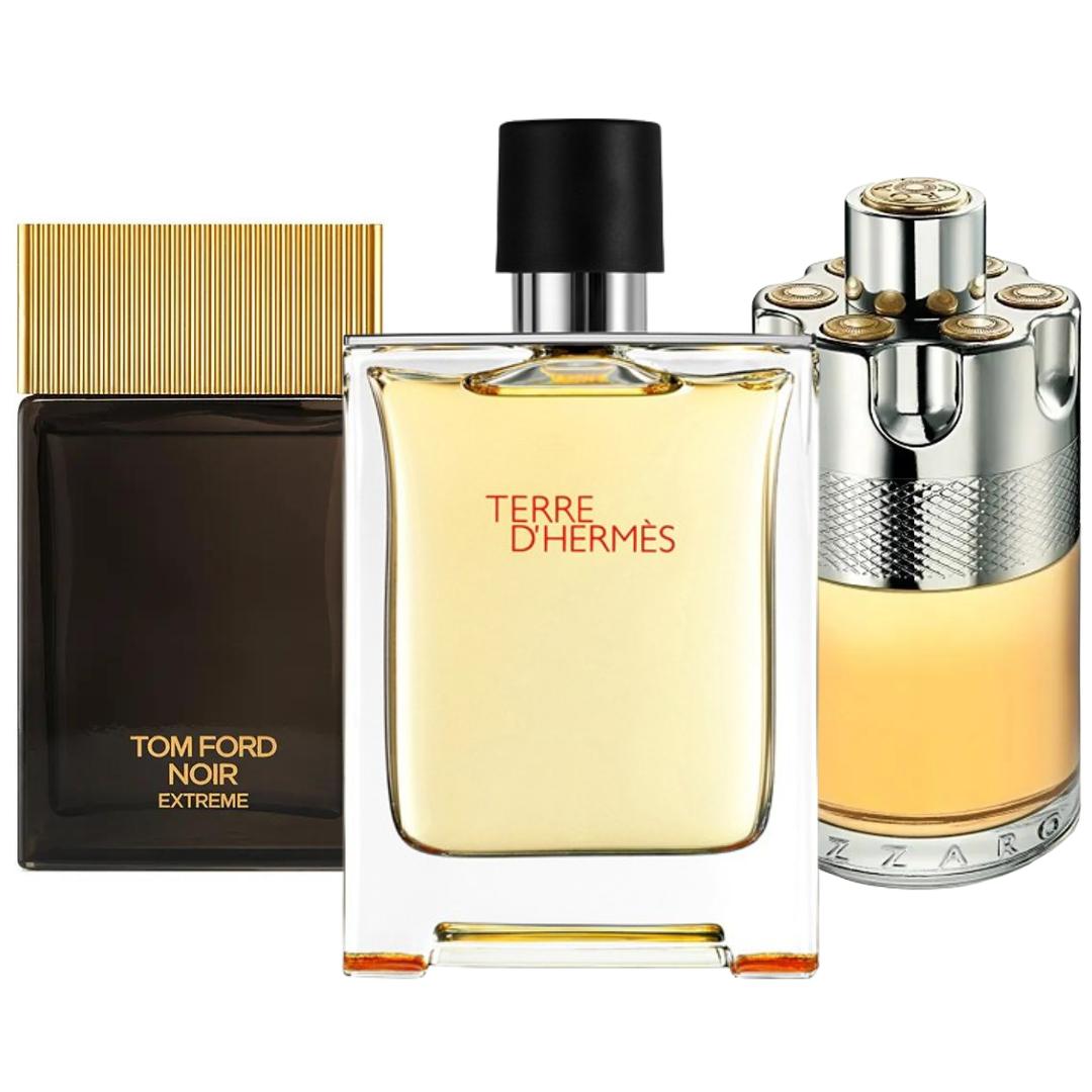 3 Perfumes Terre d'Hermès, Azzaro Wanted, Tom Ford Noir Extreme (Eau de Parfum)