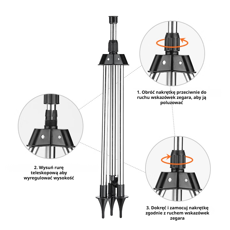 Łatwy montaż automatycznego zraszacza