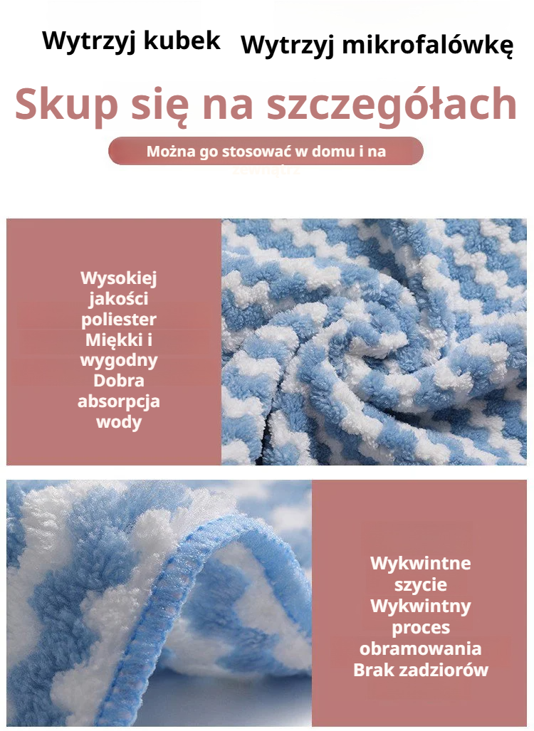 Ściereczka Lazy Kitchen wycierająca rozlaną wodę