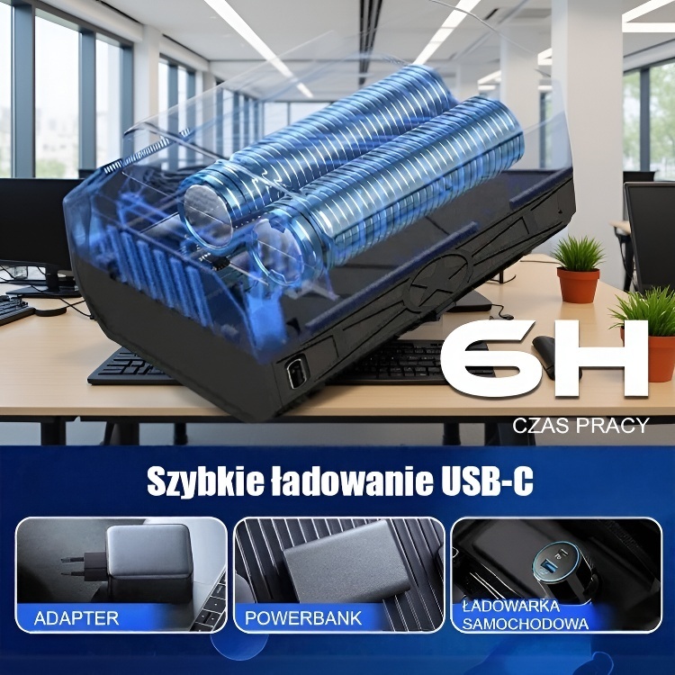 【Wysoka moc 5000 W】 Termiczna dmuchawa do śniegu